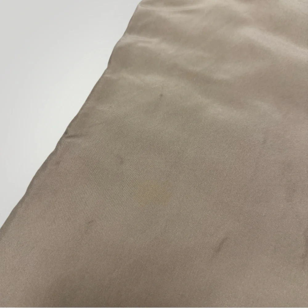 Pottery Barn Quilted Tufted 100% Silk Standart Shams‎ Set Of 2 Beige Tan